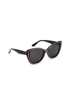 HASHTAG EYEWEAR Women Cateye Sunglasses with Polarised and UV Protected Lens YD1131_C3