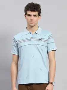 Monte Carlo Striped Polo Collar Cotton Casual T-shirt