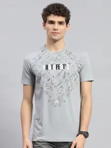 Monte Carlo Typography Printed Round Neck Regular Fit T-shirt