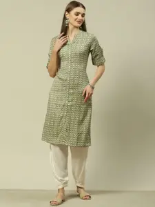 Rangriti Geometric Woven Design Kurta