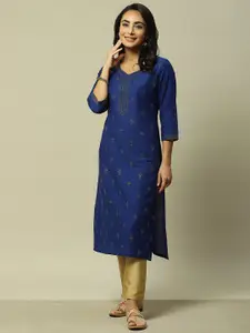 Rangriti Ethnic Motifs Printed Strigth Kurta
