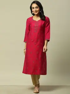 Rangriti Round Neck Sequinned Kurta