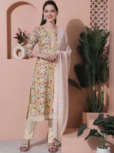 Stylee LIFESTYLE Printed Pure Cotton Unstitched Dress Material