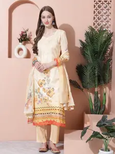 Stylee LIFESTYLE Printed Pure Cotton Unstitched Dress Material