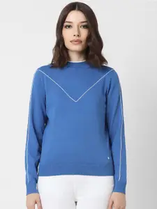 Van Heusen Woman High Neck Long Sleeves Pullover Sweatshirt