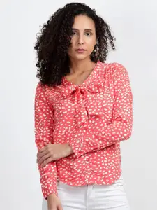 NKSA FASHION Comfort Abstract Printed Tie-Ups Casual Shirt