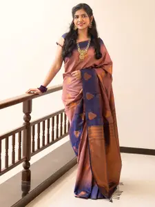 Kancheepuram Kalakshetra Silks Woven Design Zari Silk Blend Kanjeevaram Saree