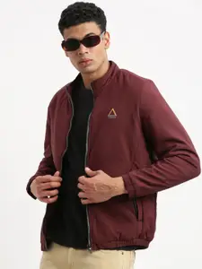 SHOWOFF Long Sleeves Mock Collar Windcheater Bomber Jacket