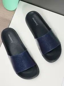 DressBerry Women Navy Blue Sliders