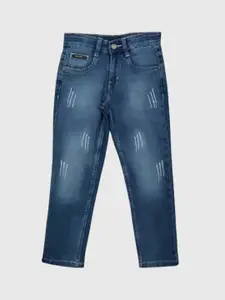 KUCHIPOO Boys Low Distress Light Fade Cotton Denim Jeans