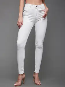 Miss Chase Women Skinny Fit High-Rise Stretchable Jeans