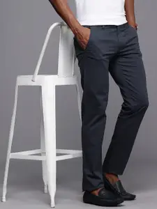 Louis Philippe Sport Men Tapered Fit Chinos Smart Casual Trousers