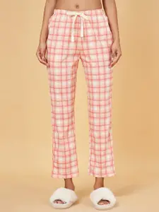 Dreamz by Pantaloons Checked Pure Cotton Straight Lounge Pant
