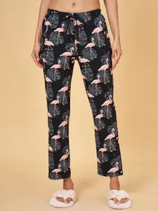 Dreamz by Pantaloons Women Flamingo Printed Cotton Lounge Pant