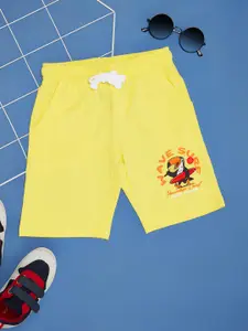 Pantaloons Junior Boys Printed Mid-Rise Pure Cotton Shorts