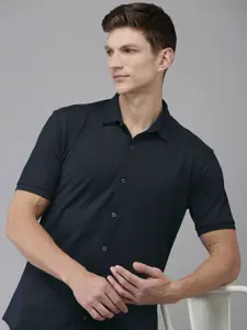 Van Heusen Sport Slim Fit Textured Opaque Casual Shirt