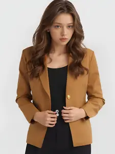 BAESD Notched Lapel Single-Breasted Casual Blazer