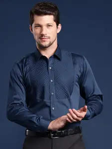 Hancock Men Slim Fit Tuxedo Formal Shirt