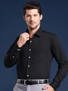 Hancock Men Slim Fit Wrinkle Free & Stain Free & Anti Microbial Finish Formal Shirt