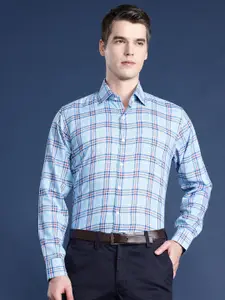 Hancock Men Slim Fit Checked Formal Shirt