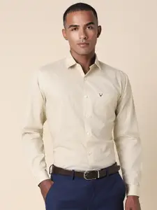Allen Solly Slim Fit Textured Spread Collar Long Sleeves Formal Shirt