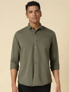 Allen Solly Long Sleeves Spread Collar Cotton Opaque Casual Shirt