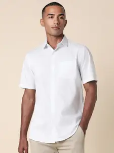 Allen Solly Slim Fit Striped Half Sleeves Pure Cotton Casual Shirt