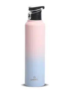 Speedex Pink & Blue Stainless Steel Leak Proof Water Bottle 1 L