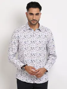 Turtle Premium Slim Fit Floral Printed Opaque Casual Shirt
