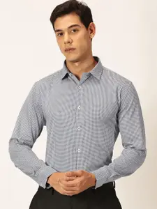 Thomas Scott Premium Slim Fit Micro Ditsy Printed Cotton Formal Shirt