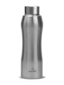 Speedex Silver-Toned Single Stainless Steel Solid Water Bottle