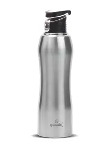 Speedex Silver-Toned Single Stainless Steel Solid Water Bottle