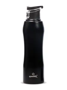 Speedex Black Single Stainless Steel Solid Water Bottle