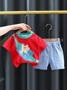 INCLUD Boys Graphic Printed T-shirt With Shorts