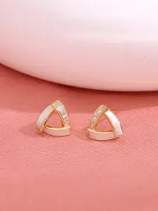 KAI JEWEL 925 Sterling Silver Rhodium-Plated Cubic Zirconia Studded Studs Earrings