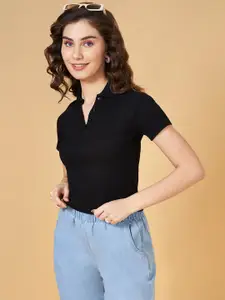 People Shirt Collar Regular Top