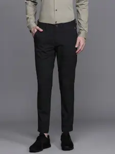 Louis Philippe Ath.Work Men Comfort Tapered Fit Smart Casual Trousers