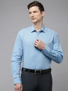 Arrow Pure Cotton Self Design Textured Original Slim Fit Opaque Formal Shirt