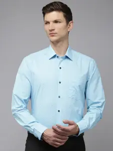 Arrow Pure Cotton Manhattan Slim Fit Opaque Printed Formal Shirt
