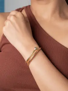 WHITE LIES Gold-Plated Cuff Bracelet