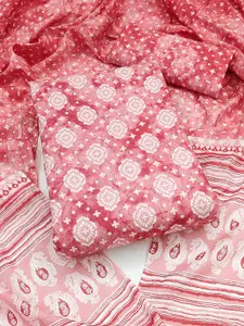 Peachmode Printed Pure Cotton Unstitched Dress Material