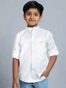 Cantabil Boys Mandarin Collar Cotton Casual Shirt