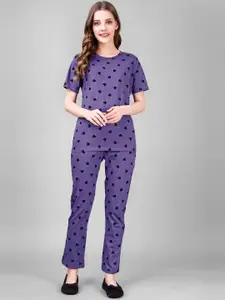 Smarty Pants Printed Pure Cotton Night suit