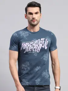 Monte Carlo Floral Printed Tropical Cotton T-shirt