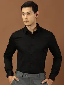 INVICTUS Slim Fit Spread Collar Long Sleeves Cotton Formal Shirt