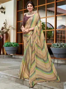 Saree mall Poly Chiffon Designer Bagru Sarees