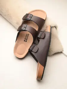 HERE&NOW Men Buckle Detailed Comfort Sandals