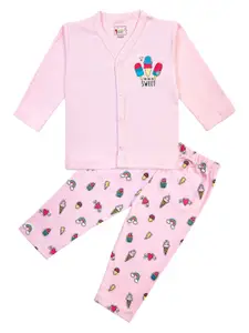 BAESD Boys Printed Pure Cotton Shirt With Trouser