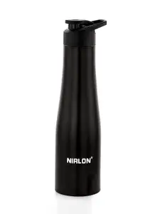 NIRLON Black Stainless Steel Water Bottle 1L