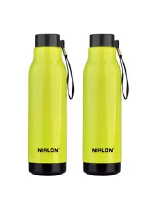 NIRLON Green 2 Pieces Stainless Steel Water Bottle 480 ml